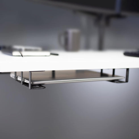 VIVO Universal Under Desk Laptop Storage Mount, Tablet Mounting Brackets, Hidden Docking Station Holder, 3 Parts
