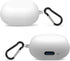 Geekria Silicone Case Cover for Anker Soundcore Liberty Air 2 Pro Earbuds, Protective Skin with Keychain Hook (White)
