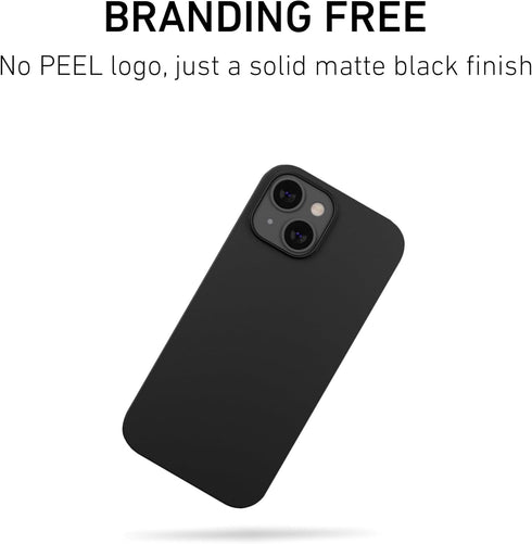 PEEL Original Super Thin Case for iPhone 13 Mini, Blackout, Ultra Slim Design, Protects & Showcases Your Device