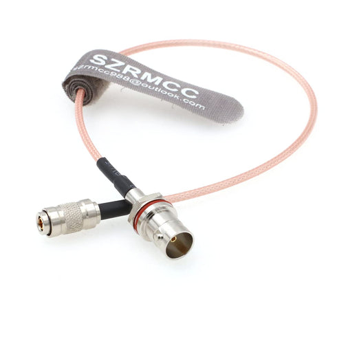 SZRMCC DIN1.0/2.3 RG179 75ohm 4K (1m/3.2ft) Male to BNC Female HD SDI Coaxial Cable for Video Camera Monitor Recorders