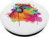 Capybara Wearing Headphones -Music Lovers PopSockets Swappable PopGrip