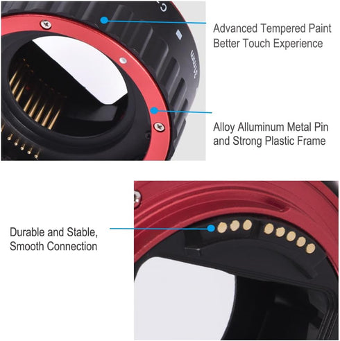 JatureClets Set 3 Camera Lens Adapters of EF-EOS R Auto-Focus Lens Converter Compatible with Canon EF/EF-S Lens for R