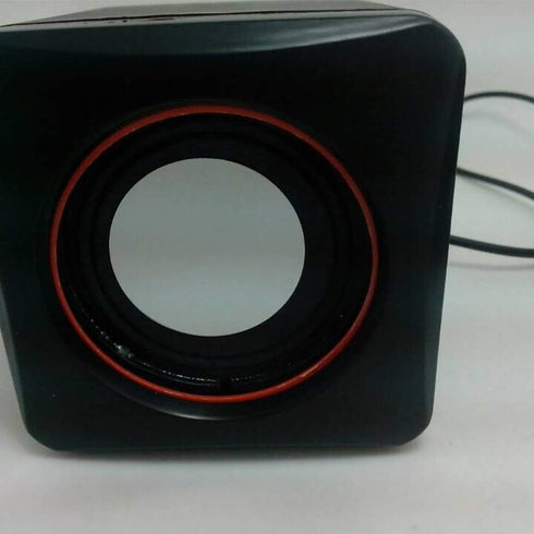 AkoMatial 2-Pack USB Wired Mini Speakers for Laptops - Bass Boost