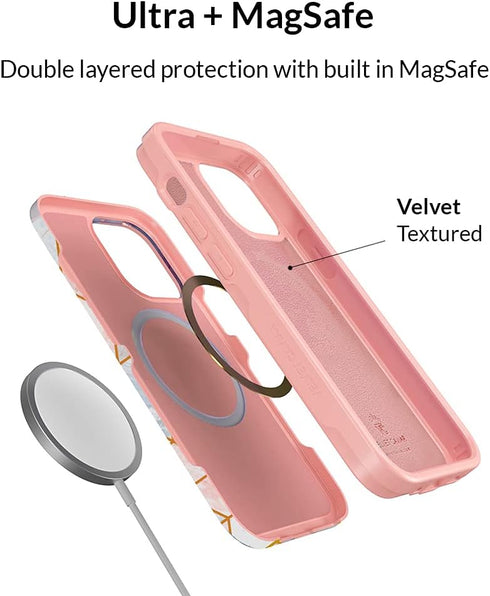 VELVET CAVIAR 13 10ft for iPhone Case - Compatible with MagSafe - Drop Tested - Geometric Marble