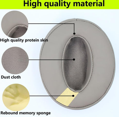 Replacement Ear Pads for Sennheiser HD4.50BT, HD4.50BTNC, HD4.40BT Headphone Pads in Champagne Gold