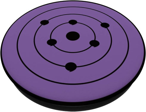 Anime Style Japanese Manga Comic Style Pattern Black Purple PopSockets Standard PopGrip