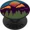Retro Sunset Pine Trees & Mountain Scene PopSockets Adhesive PopGrip for Phone