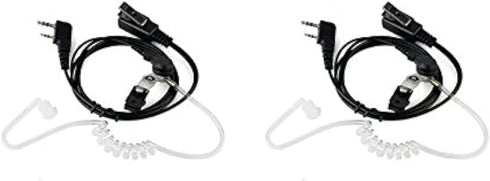 NSKI 2Pcs Air Acoustic Earpiece Headset for Two Way Radios - UV-5R UV-B6 BF-888S 2-Pin Jack