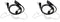 NSKI 2Pcs Air Acoustic Earpiece Headset for Two Way Radios - UV-5R UV-B6 BF-888S 2-Pin Jack