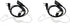 NSKI 2Pcs Air Acoustic Earpiece Headset for Two Way Radios - UV-5R UV-B6 BF-888S 2-Pin Jack