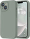 LOVE 3000 Calke Green iPhone 14 Case, Premium Silicone with Soft Anti-Scratch Microfiber Lining Shockproof