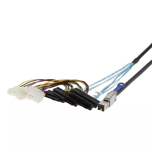 8644 4* 8482 29P 6Gbps 28AWG (0.5M) Mini SAS HD SFF to SAS Server Cable with Power High Speed Copper Wire Data Transfer