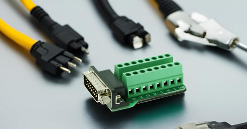 TwinkleBay DB15 Breakout Connector - 15 Pin Male Connector with Nut