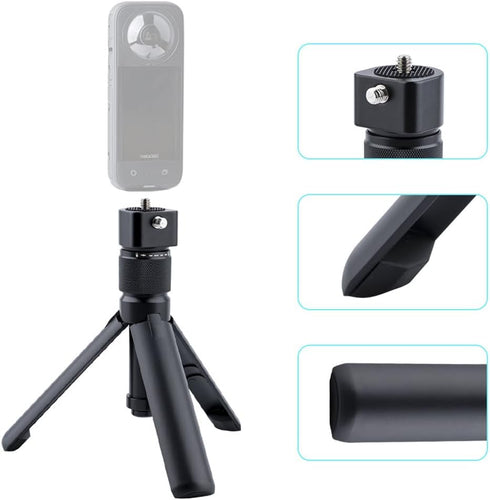 Generic Insta360 X5/X4/X3, 3, 360 1/4" 6 lbs Bullet Time Handle Tripod Rotating Grip for DJI OSMO Pocket GoPro Rotating
