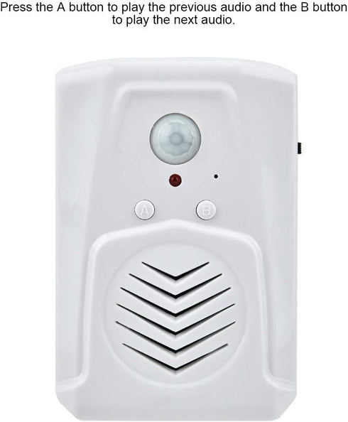 Dioche MP3 4m USB/Battery Powered Motion Sensor Alarm Doorbell - Audio Player with Infrared Induction, Detection