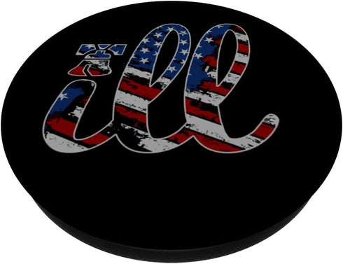 ILL Philadelphia Philly American Flag Grunge Liberty Bell PopSockets Swappable PopGrip