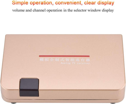 RF to All Standard Converter Adapter, Analog TV Receiver with Remote Control, 100-240V