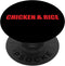 Chicken and Rice Funny Fitness PopSockets Swappable PopGrip