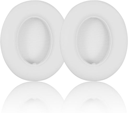 Replacement Ear Pads for Beats Studio 2 & 3, Cushions with Memory Noise Isolation Foam, Softer Leather-White