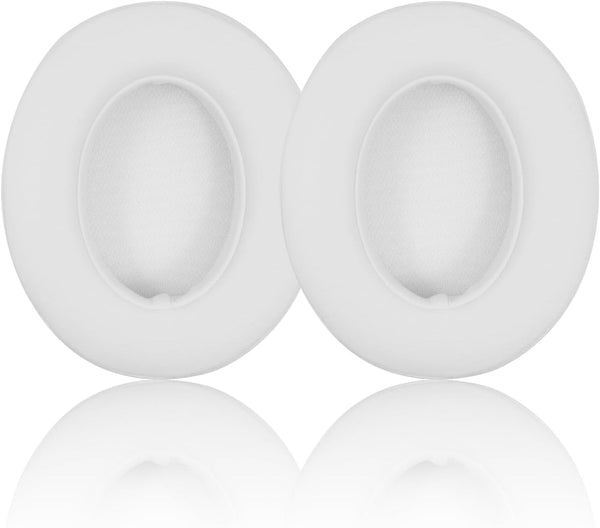 Replacement Ear Pads for Beats Studio 2 & 3, Cushions with Memory Noise Isolation Foam, Softer Leather-White