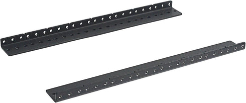 RIVECO 2 8U 3.0 mm PCS Rack Rails, Tapered Holes Rack Mount Rails for Recording & Network Wooden Cabinet Mounting