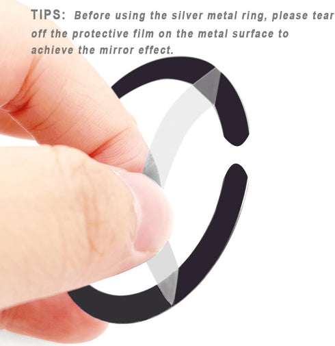 12 Pcs Universal Metal Ring Sticker Compatible with MagSafe for iPhone 13 12 Pro Mini Max, Car Charger Kit