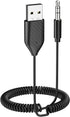 Smof Aux to Bluetooth 5.2 Adapter 3.5mm Bluetooth Receiver with Built-in Microphone Aux