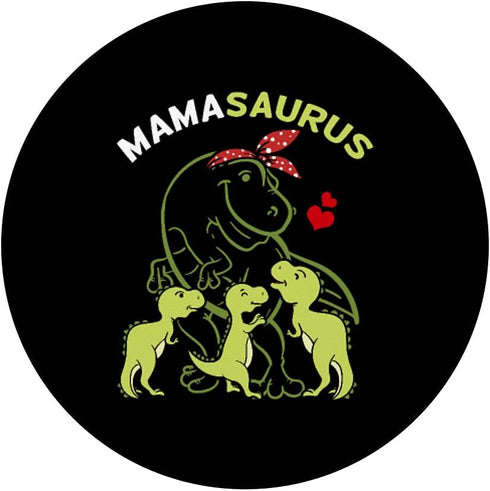 Mamasaurus Tyrannosaurus Rex Mama 3 Kids Mother's Day PopSockets Swappable Grip