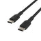 Belkin BoostCharge 1M Braided USB-C to USB-C Cable - Black for iPhone 15, Galaxy S23, Pixel 7, iPad Pro & More.