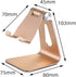 2020 Adjustable Cell Phone Stand, Aluminum Desk Holder for iPhone Xs Max, Xr, 8, 7, 6, 6s Plus, Silver