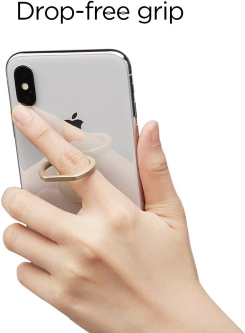 Spigen 360 Style Ring Cell Phone Ring/Phone Grip/Stand/Holder for All Phones and Tablets Compatible with Magnetic Car