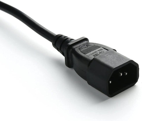 Hisonde 4-Pack C14 C13 1ft/30cm UPS Server to Extension Power Cable Cord