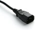 Hisonde 4-Pack C14 C13 1ft/30cm UPS Server to Extension Power Cable Cord