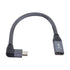 chenyang USB C Extension Cable, USB 3.1 Gen 2 Type C Male to Female Fast Charging Data Transfer 90 Degree Angled Nylon