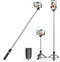 Tengsun 67 Phone Tripod & Selfie Stick Travel Tripod for iPhone Selfies, with