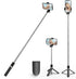 Tengsun 67 Phone Tripod & Selfie Stick Travel Tripod for iPhone Selfies, with