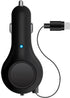 Cellet Retractable Car Charger for iPhone 15, Samsung Galaxy, Google Pixel (Type-C 15 WATT)