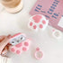 Cat Paw AirPods Case 1/2 - Compatible Protective Silicone Skin for Women - Funny Kawaii 3D Cover with Ring (Pink)