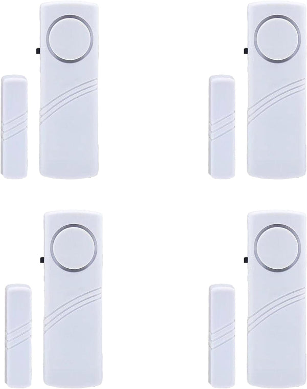4 Pack Window Door Alarm, Door Sensor Alarm for Kids Safety, Home Security for Pool, Garage, Apartment, RV
