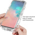 Clear Case for Galaxy S10, Soft TPU 360 Full Body Shockproof Hybrid Bumper Cover with Floral Prints