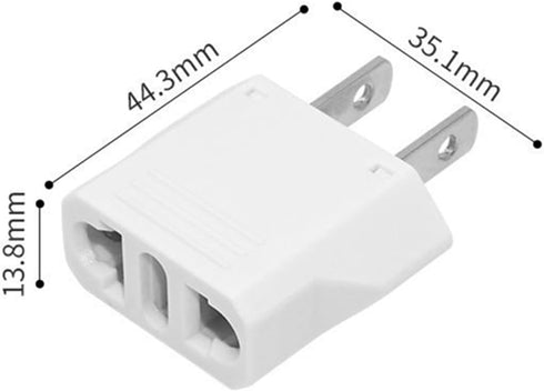 ALINNA 2 Pack 6A 100-250V, GRLRCR US Plug Adapter, EU AU CN to US America Travel Plug Adapter AC Outlet Power