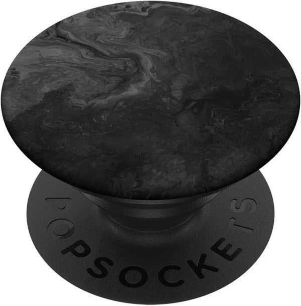 Stone-Washed Black Grey Abstract Art - PopSockets Adhesive PopGrip