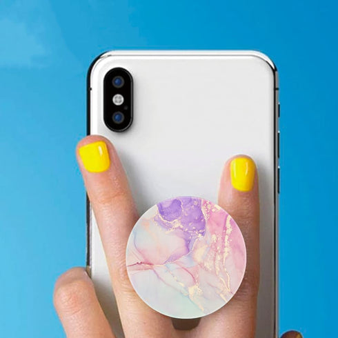 MOKKI 4 Pack Phone Grip, Cell Phone Holder for Smartphone, Finger Expanding Kickstand - Pink Blue Grey