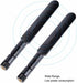 QUEENTI 2 8dBi 2.4GHz 5.8GHz +2 15CM PS4 x WiFi RP-SMA Male Antenna Dual Band x U.FL/IPEX to RP-SMA Female Pigtail