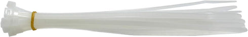 QualGear CT1-MC-200-P Self-Locking Cable Ties, Assorted, 200/Poly Bag, Green, Black, Yellow, Orange