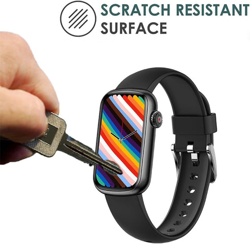6 Pack Screen Protector Film Compatible with FITVII HM08 1.47 inch Fitness Tracker for MorePro HM08 Smartwatch,