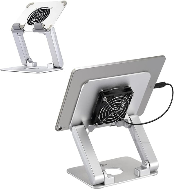 KABCON Surface Pro Tablet Stand with Fan, Stable Cooling Stand for Microsoft Surface 3-8 Pro X/iPad Pro 12.9, Samsung