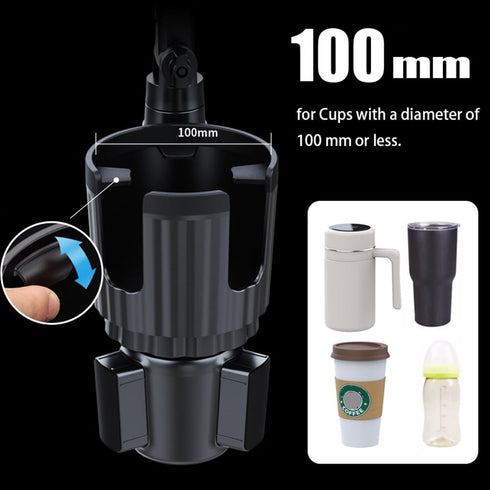 Elecphbo 2 1 360 10-40oz Cup Holder Phone Mount for Car, in Cell P Car Mount Rotation Cup Holder Expander for Stanley