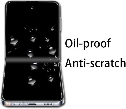 Anti-Spy Inner Screen Protector for Samsung Galaxy Z Flip 4 5G 2022, Privacy Outer Screen Protector Anti-Scratch Film