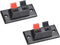 uxcell 2 Way Spring Speaker Terminal Clip, Push Release Connector Cable Terminals Strip Block WP2-3